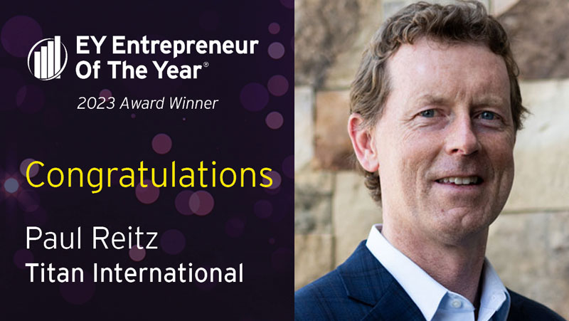 Paul Reitz Titan International CEO Entrepreneur of the year award winner
