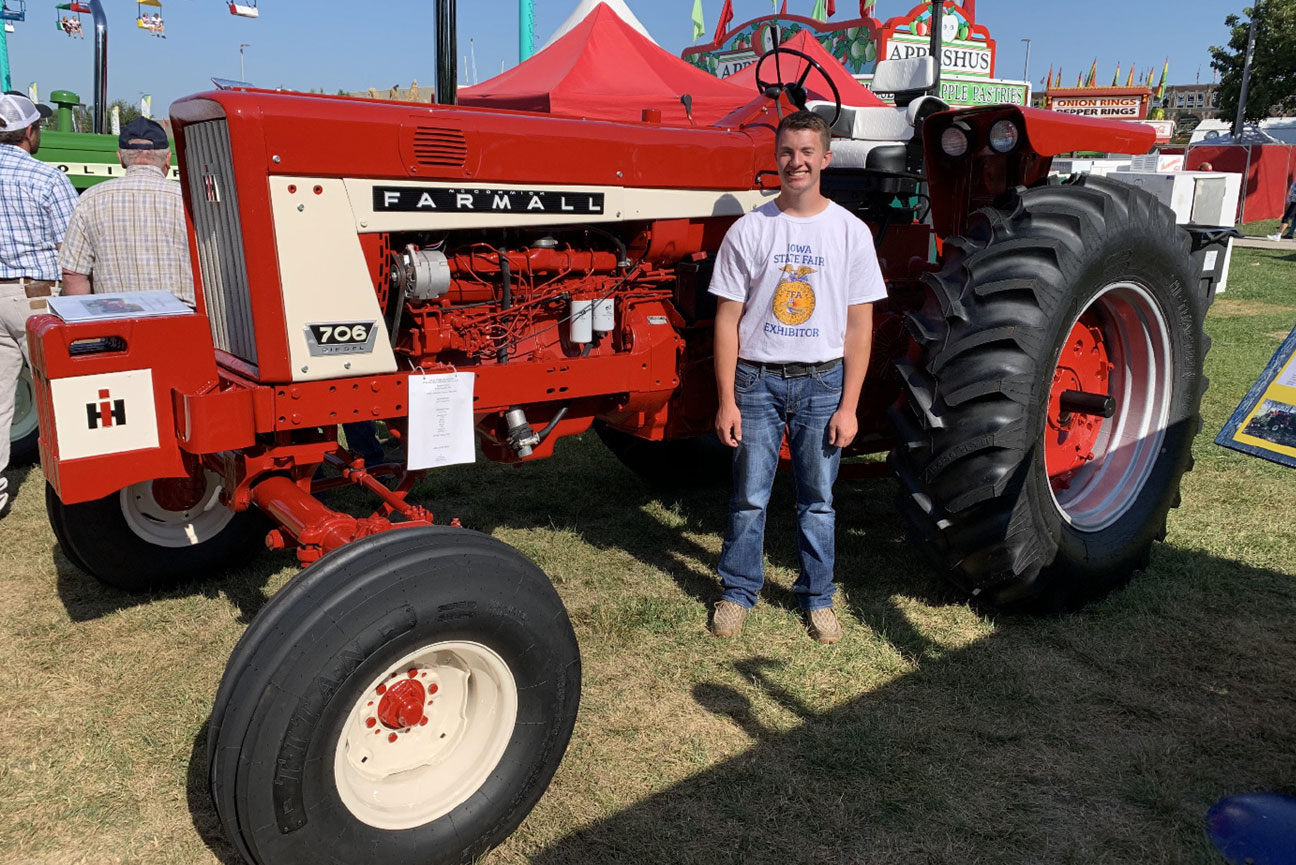 FFA Antique Tractor Restoration Program Recipient Brayden E.